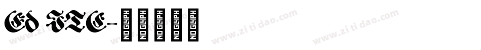 Ed ITC字体转换